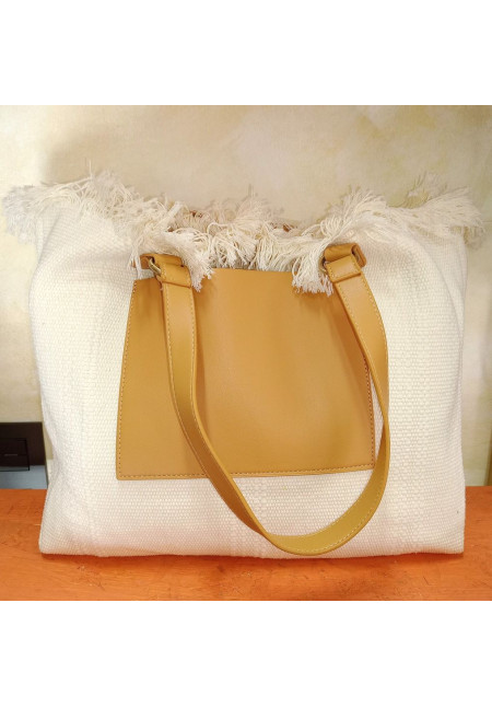 BOLSO SHOPPER GRANDE EN RAFIA