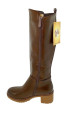 BOTAS ALTAS CON TACON MARRON