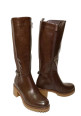 BOTAS ALTAS CON TACON MARRON